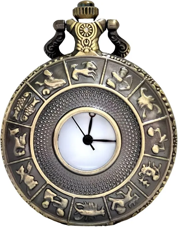 Bronze_Metalic_Double_Prong_Belt_Clip_Clasp_Pocket_Watch_For_Men