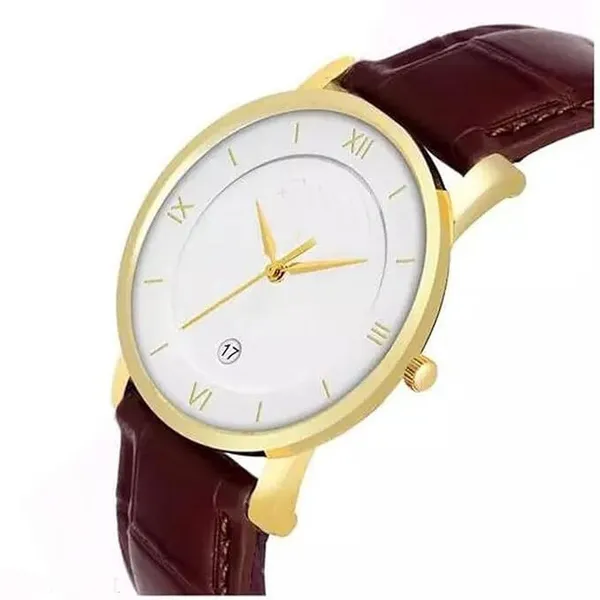 Brown_Quartz_Round_Shape_Watch_For_Men_&_Women