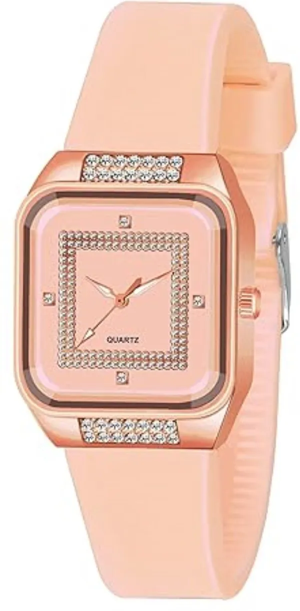 Pink_Quartz_Square_Shape_Watch_For_Women