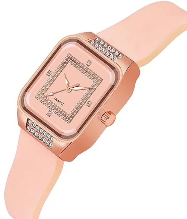 Pink_Quartz_Square_Shape_Watch_For_Women