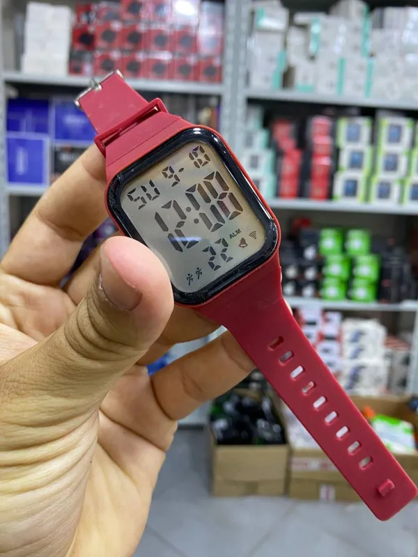 Red_Digital_Rectangle_Shape_Watch_For_Men_&_Women