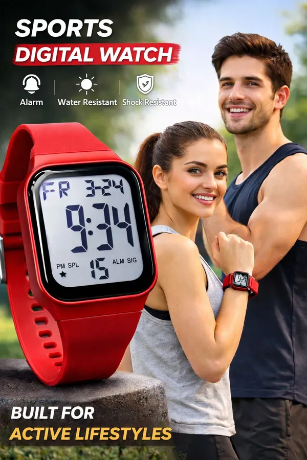 Red_Digital_Rectangle_Shape_Watch_For_Men_&_Women