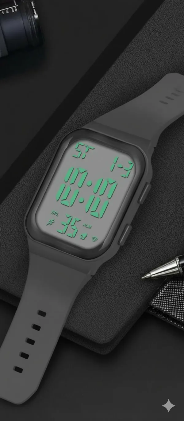 Grey_Digital_Rectangle_Shape_Watch_For_Men_&_Women