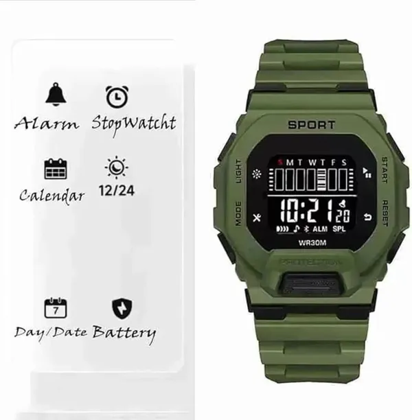 Green_Digital_Rectangle_Shape_Watch_For_Boys_&_Girls