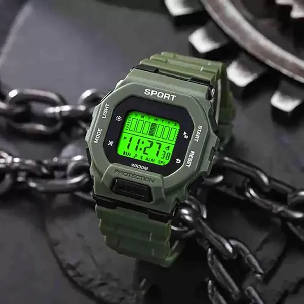 Green_Digital_Rectangle_Shape_Watch_For_Boys_&_Girls