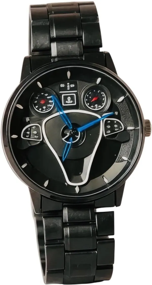 Black_Quartz_Round_Shape_Watch_For_Men
