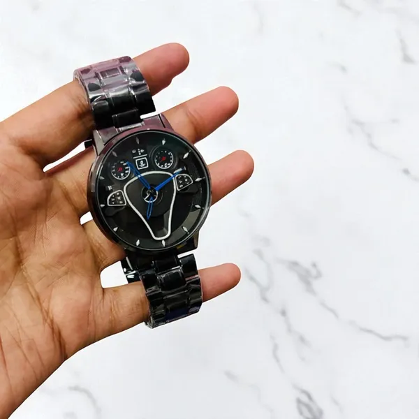 Black_Quartz_Round_Shape_Watch_For_Men