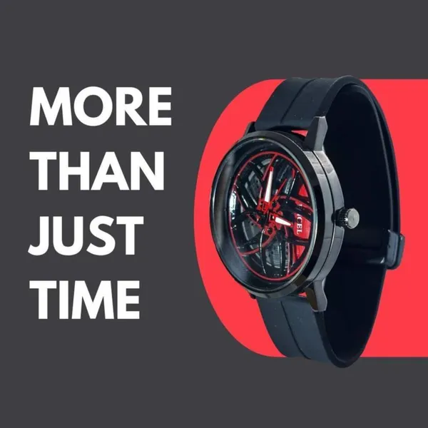 Matte_Black_Quartz_Round_Shape_Watch_For_Boys