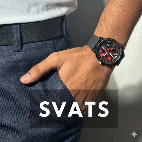 Matte_Black_Quartz_Round_Shape_Watch_For_Boys