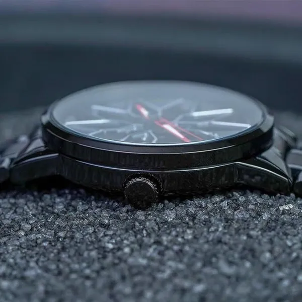 Matte_Black_Quartz_Round_Shape_Watch_For_Boys