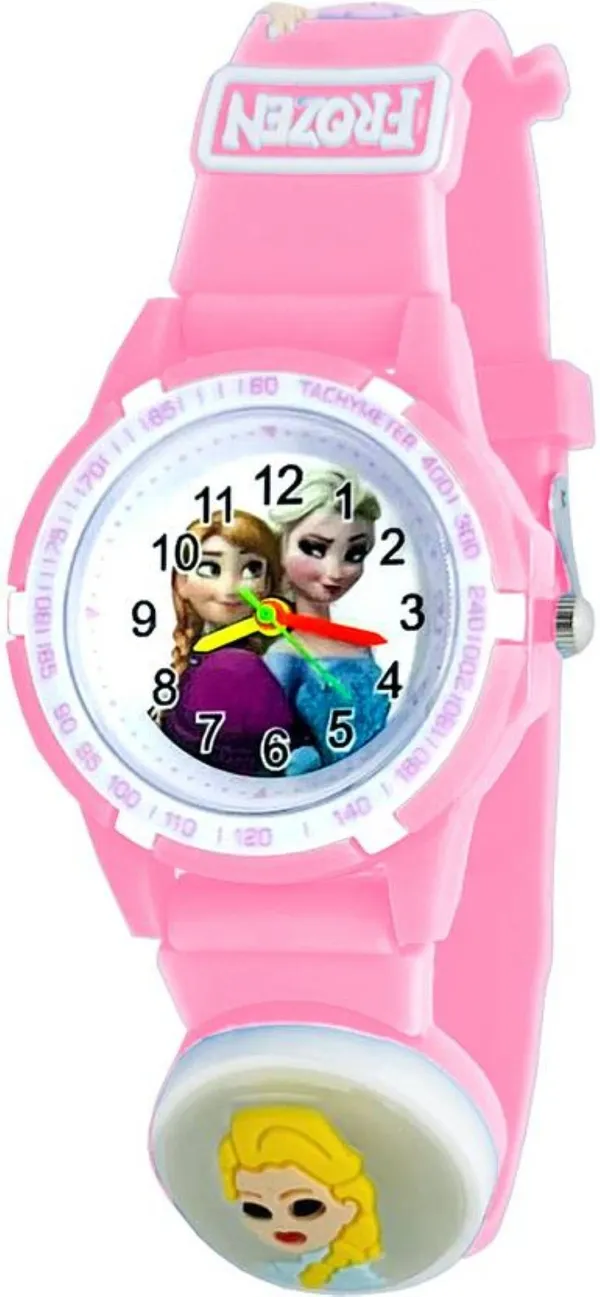 Pink_Quartz_Round_Shape_Watch_For_Girls_(Pack_Of_2)