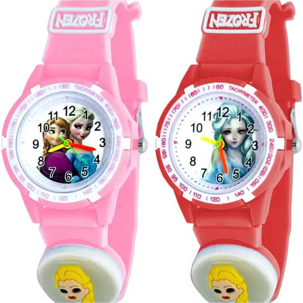 Pink_Quartz_Round_Shape_Watch_For_Girls_(Pack_Of_2)