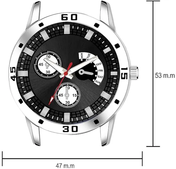 Silver_Quartz_Round_Shape_Watch_For_Men_(Pack_Of_2)