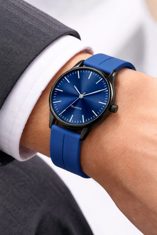 Blue_Quartz_Round_Shape_Watch_For_Men