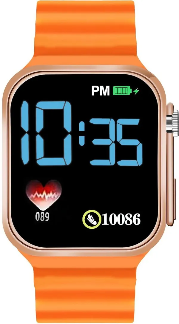Orange_Digital_Rectangle_Shape_Watch_For_Boys_&_Girls_(Pack_Of_2)