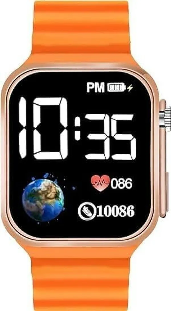 Black_&_Orange_Digital_Rectangle_Shape_Watch_For_Boys_&_Girls_(Pack_Of_2)
