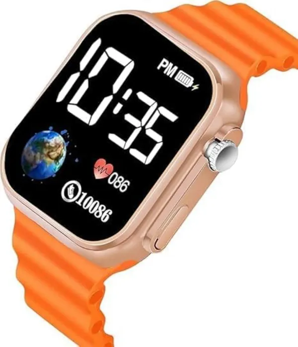 Black_&_Orange_Digital_Rectangle_Shape_Watch_For_Boys_&_Girls_(Pack_Of_2)