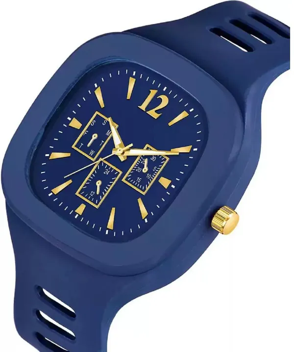 Blue_Quartz_Square_Shape_Watch_For_Men_&_Women_(Pack_Of_2)