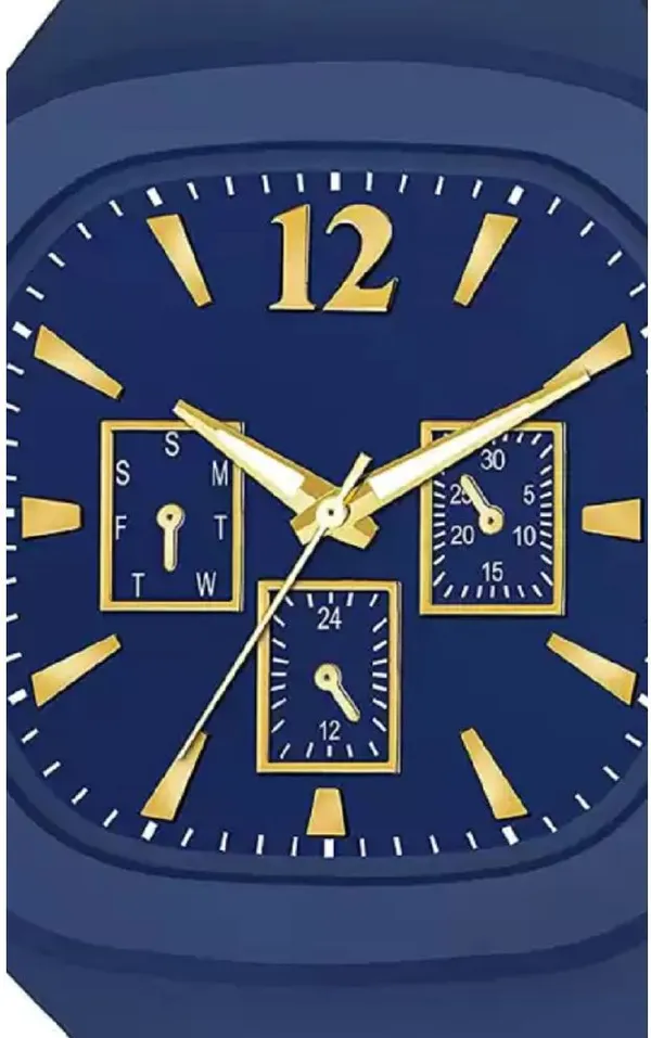 Blue_Quartz_Square_Shape_Watch_For_Men_&_Women_(Pack_Of_2)