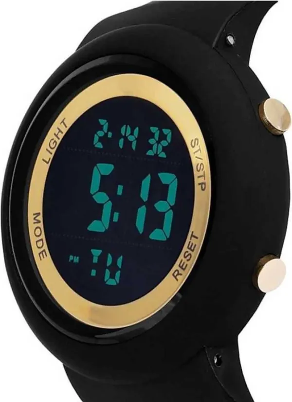 Black_Digital_Round_Shape_Watch_For_Men_&_Women