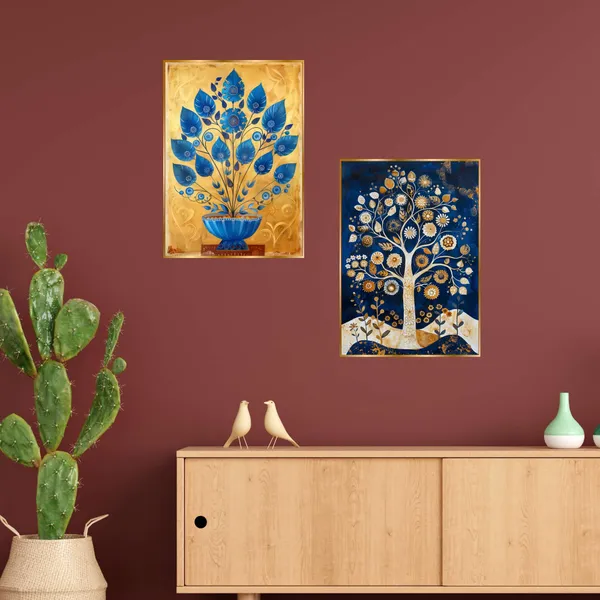 Premium_Canvas_With_Golden_Wooden_Frame_For_Home_And_Office_Pack_Of_2