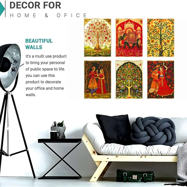 Premium_Canvas_With_Golden_Wooden_Frame_For_Home_And_Office_Pack_Of_6
