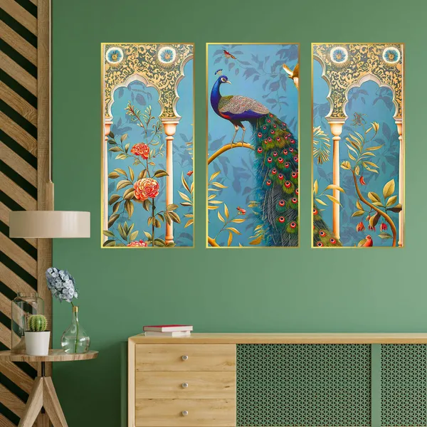 Premium_Canvas_With_Golden_Wooden_Frame_For_Home_And_Office_Pack_Of_3