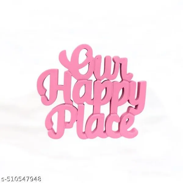 Pink_Engineering_Wood_home_decor_For_Living_Room