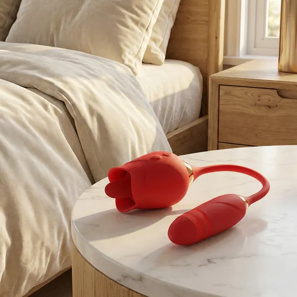 Red_Silicon_Big_Rose_Dual_Wellness_Massager_For_Women