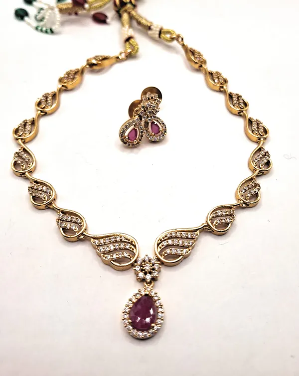 Gold_Polished_Alloy_And_Gold_Plated_And_Artificial_Stones_Premium_Jewellery_Set_For_Women