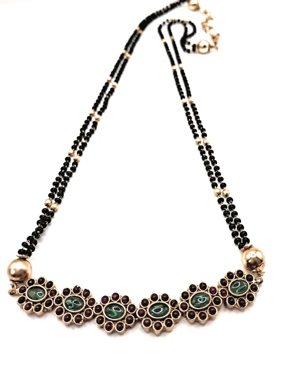 Gold_Polished_Alloy_And_Gold_Plated_And_Artificial_Stones_And_Black_Beads_Premium_Mangalsutra_For_Women