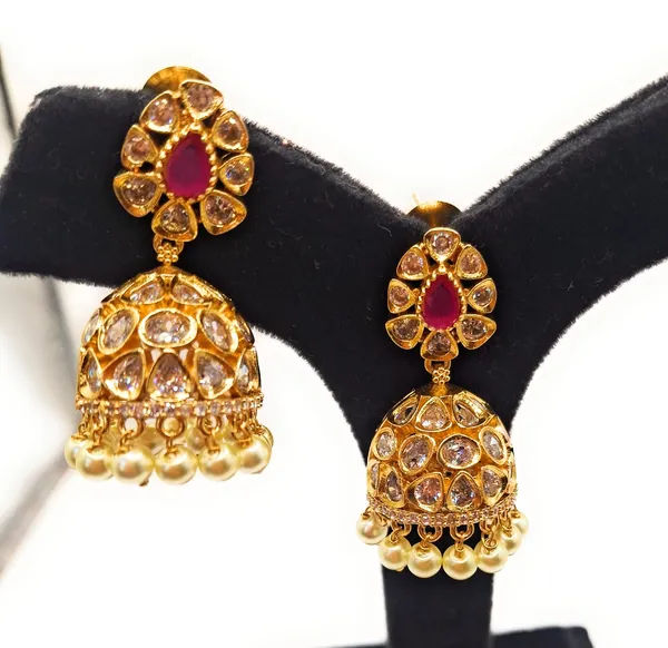 Ruby_Alloy_And_Gold_Plated_And_American_Diamond_And_Artificial_Stones_Premium_Jhumka_Earrings_For_Women