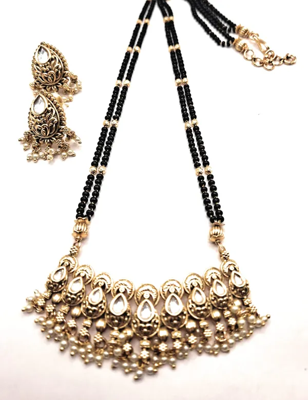 Gold_Polished_Alloy_And_Gold_Plated_And_Artificial_Stones_And_Black_Beads_Premium_Mangalsutra_For_Women