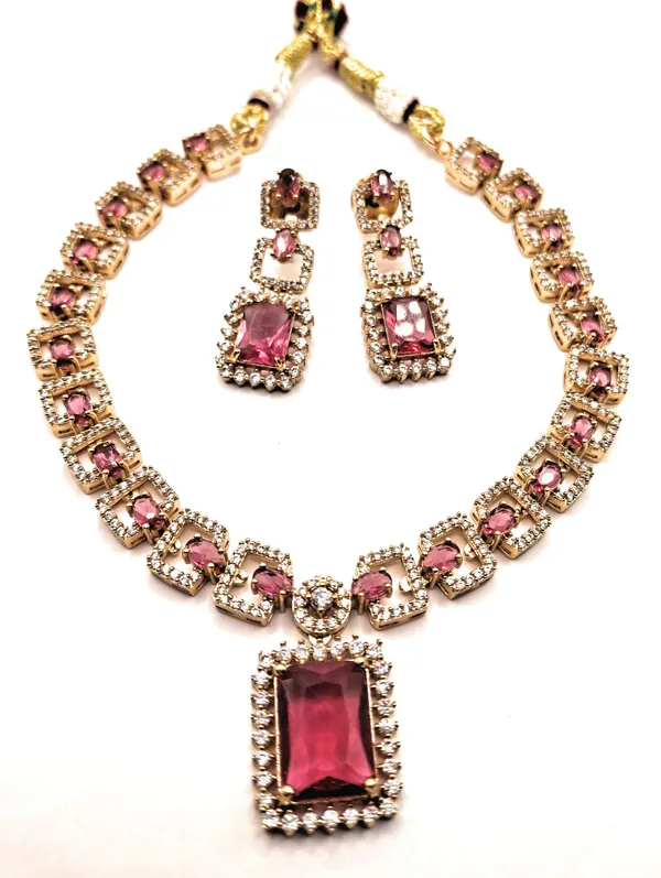 Red_And_Green_And_White_Alloy_And_Gold_Plated_And_Artificial_Stones_Premium_Jewellery_Set_For_Women