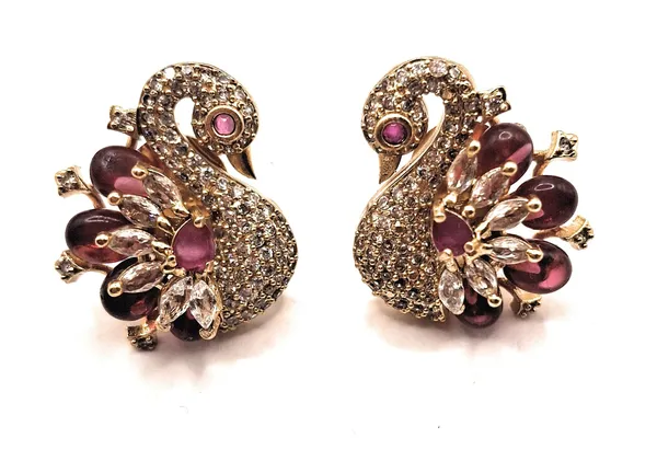 Red_Alloy_And_Gold_Plated_And_Artificial_Stones_Premium_Stud_Earrings_For_Women