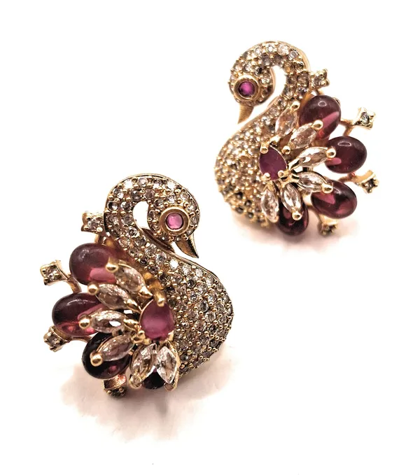 Red_Alloy_And_Gold_Plated_And_Artificial_Stones_Premium_Stud_Earrings_For_Women