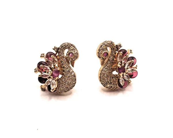 Red_Alloy_And_Gold_Plated_And_Artificial_Stones_Premium_Stud_Earrings_For_Women