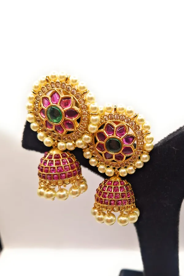 Gold_Polished_Alloy_And_Gold_Plated_And_Pearl_Premium_Jhumka_Earrings_For_Women