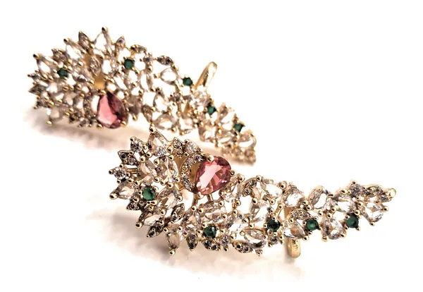 White_And_Red_And_Green_Alloy_Premium_Ear_Cuff_For_Women
