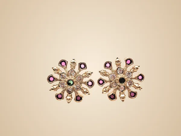 Ruby_And_Green_Alloy_And_Gold_Plated_Premium_Stud_Earrings_For_Women