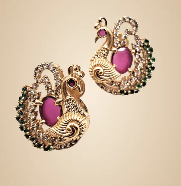 Red_Alloy_And_Gold_Plated_Premium_Stud_Earrings_For_Women