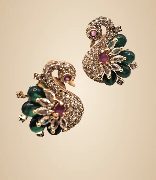 Green_Alloy_And_Gold_Plated_And_Artificial_Stones_Premium_Stud_Earrings_For_Women