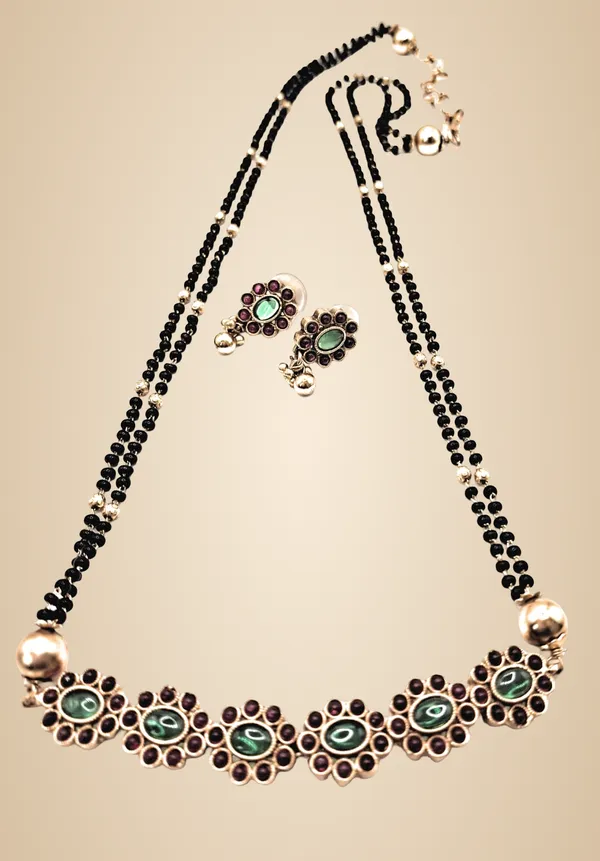 Gold_Polished_Alloy_And_Gold_Plated_And_Artificial_Stones_And_Black_Beads_Premium_Mangalsutra_For_Women