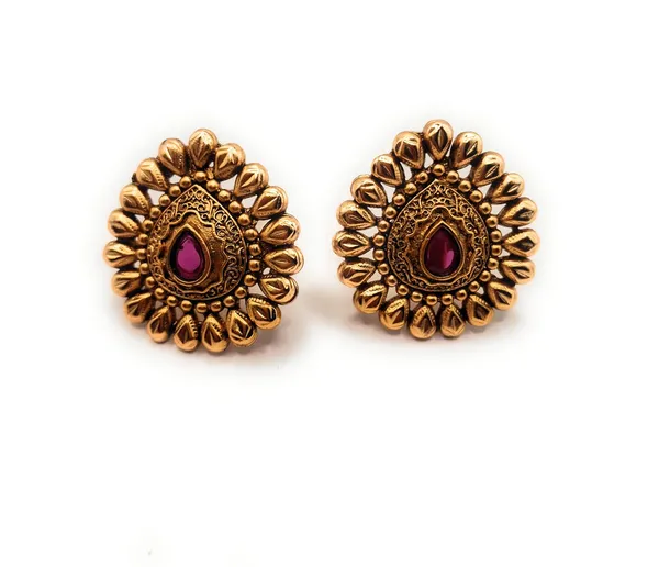 Gold_And_Ruby_Alloy_And_Gold_Plated_And_American_Diamond_Premium_Stud_Earrings_For_Women