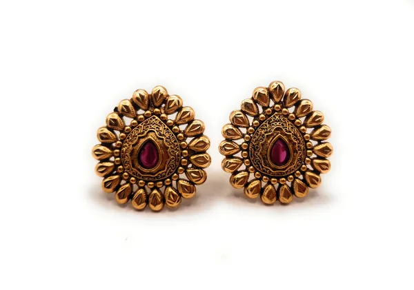 Gold_And_Ruby_Alloy_And_Gold_Plated_And_American_Diamond_Premium_Stud_Earrings_For_Women