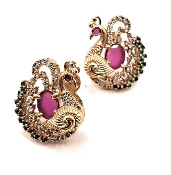 Red_Alloy_And_Gold_Plated_Premium_Stud_Earrings_For_Women
