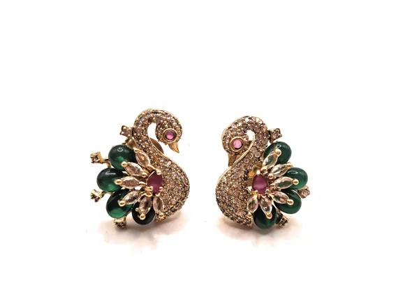 Green_Alloy_And_Gold_Plated_And_Artificial_Stones_Premium_Stud_Earrings_For_Women