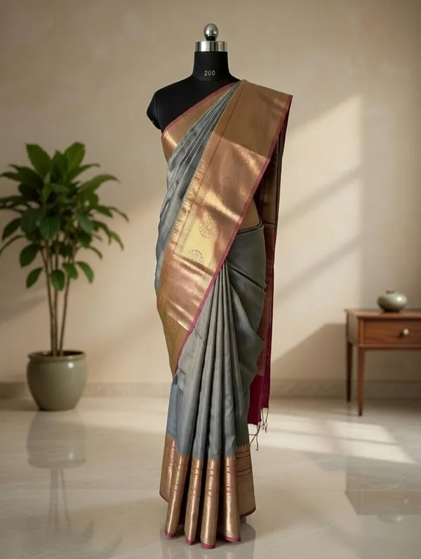 Grey_Cotton_Kavika_Border_Design_Saree_For_Women