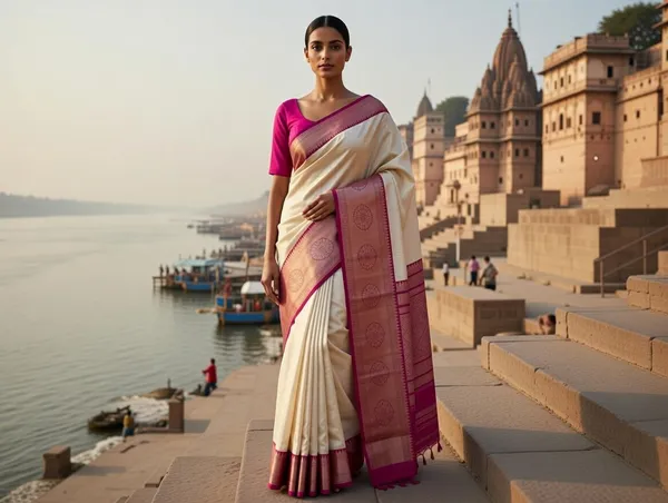 Creme_Cotton_Kavika_Border_Design_Saree_For_Women