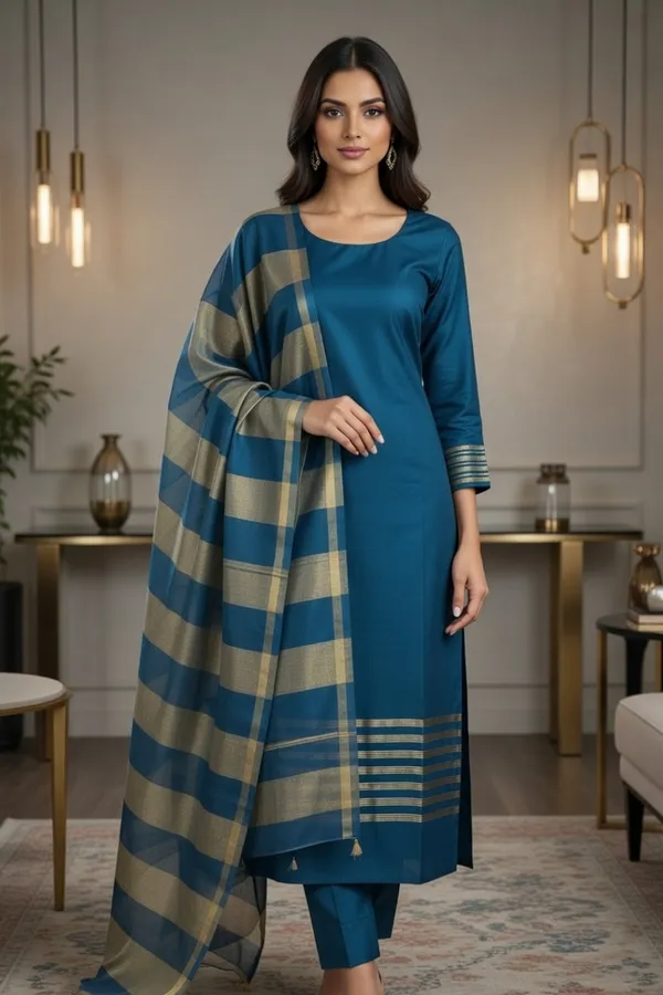 Blue_Silk_Plain_Lining_Design_Unstitched_Suit_For_Women